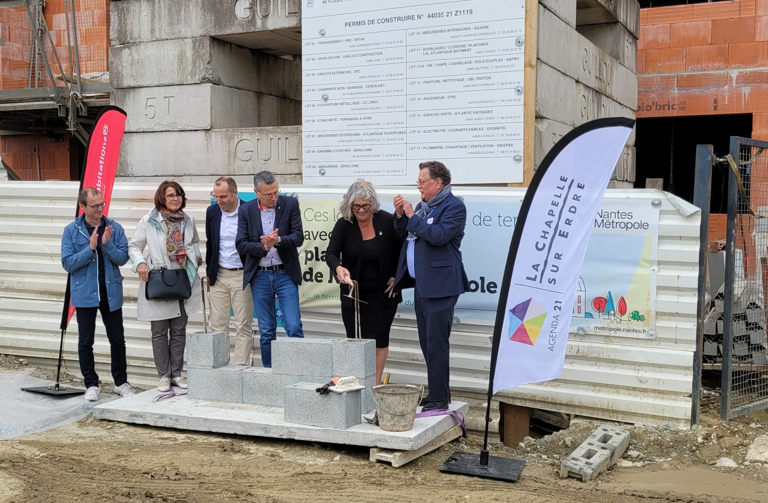 Première pierre résidence Iemanja